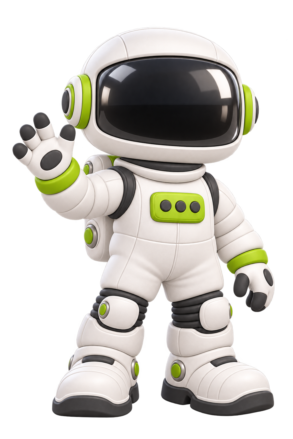 The Paid Lab astronaut waving hello